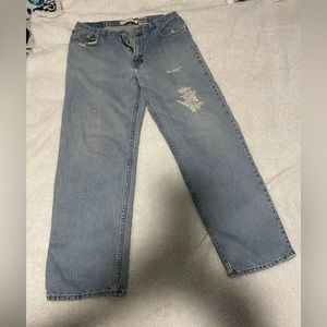 Vintage and worn High Waisted Levi's 550 36 by 32